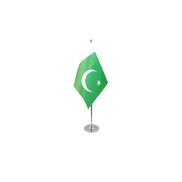 Pakistan Satin Table Flag
