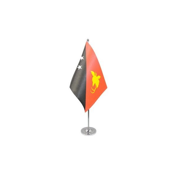 Papua New Guinea Satin Table Flag