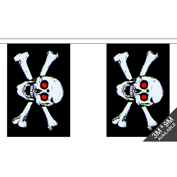 Pirate Red Eyes Rectangular Bunting