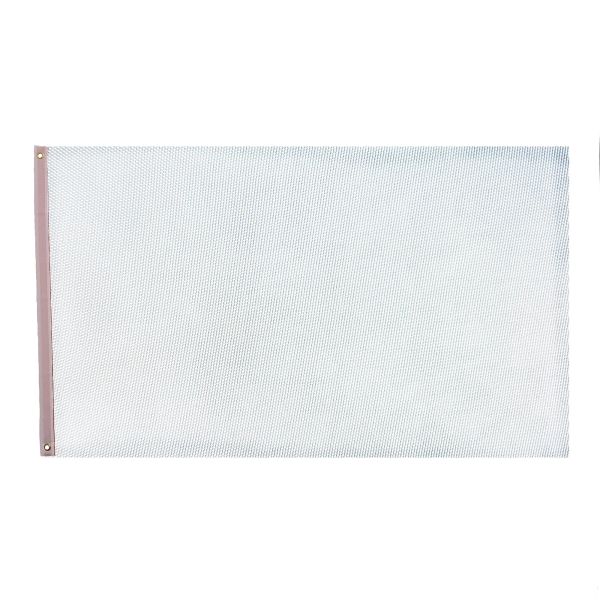 Plain White NYLON Flag