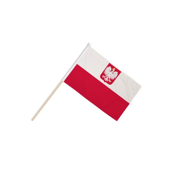 Poland Crest Hand Flags