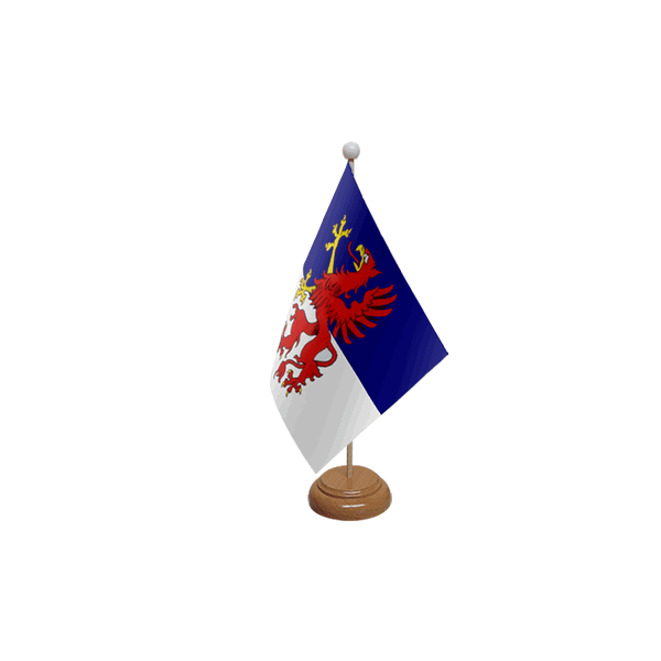 Pommern Wooden Table Flag