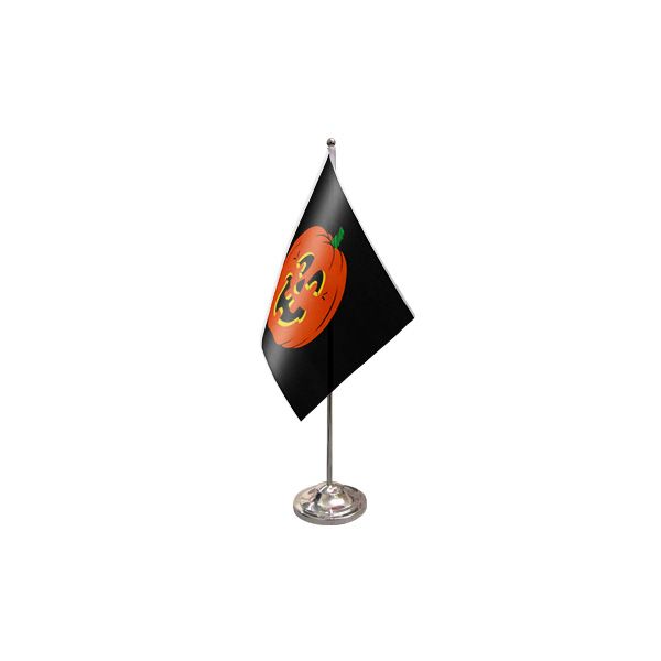 Pumpkin Satin Table Flag
