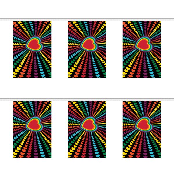 Rainbow Love Rectangular Bunting
