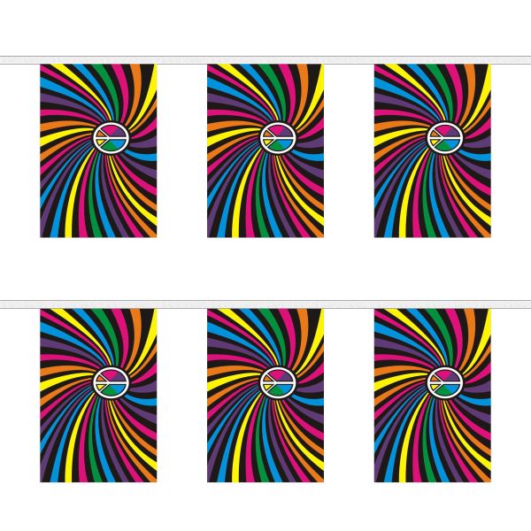 Rainbow Swirl Rectangular Bunting