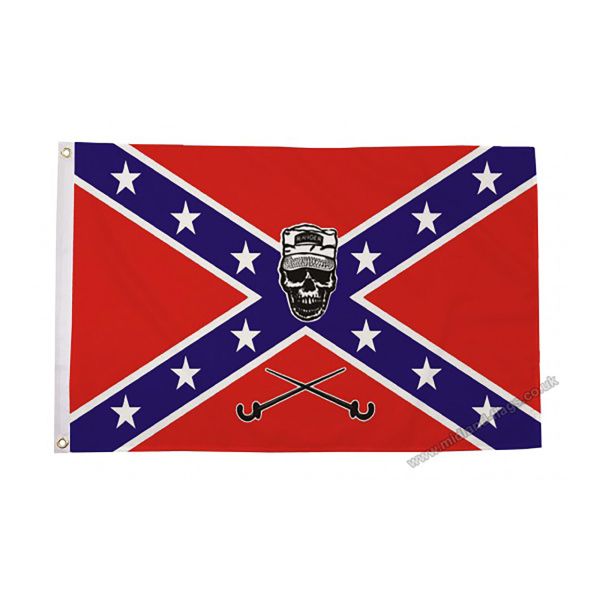 Rebel Soldier Skull Flag