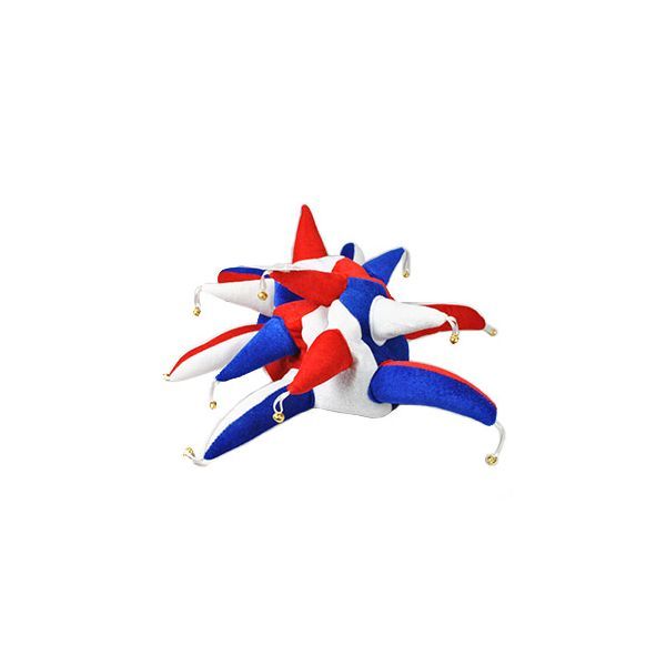 Red, White and Blue Jester Hat