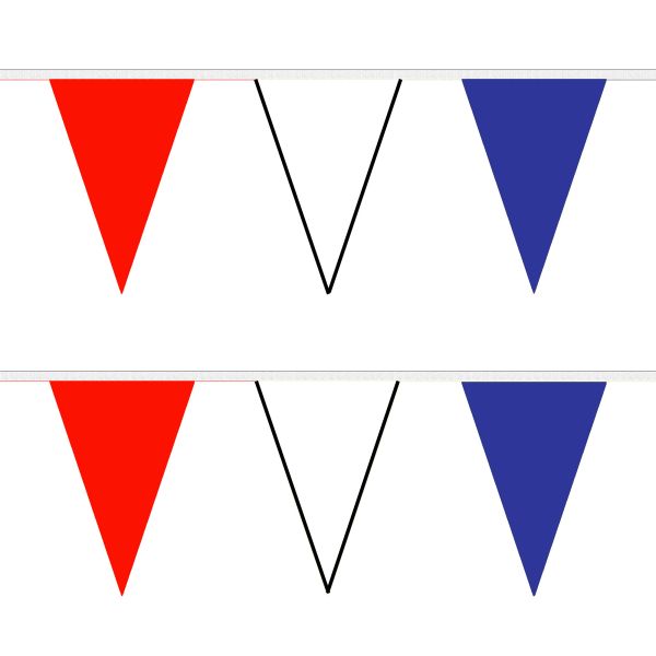 Red, White and Blue Triangle Bunting