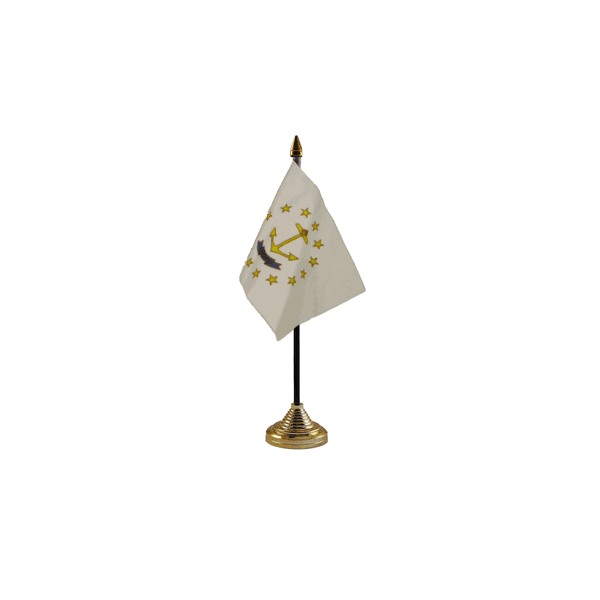 Rhode Island Small Table Flag