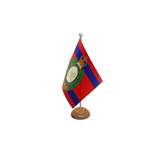 Royal Engineers Corps Wooden Table Flag