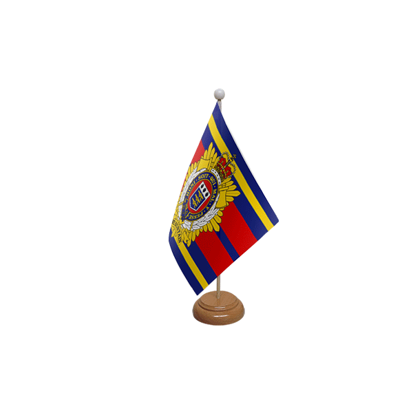 Royal Logistic Corps Wooden Table Flag