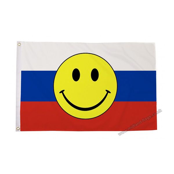 Russia Smiley Face Flag
