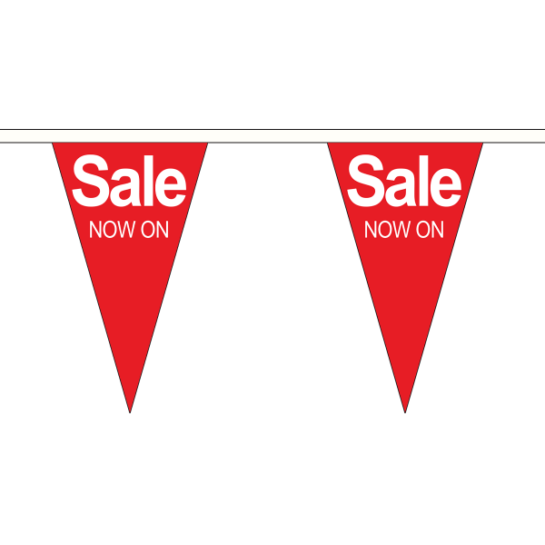 Sale Now On Triangle Bunting
