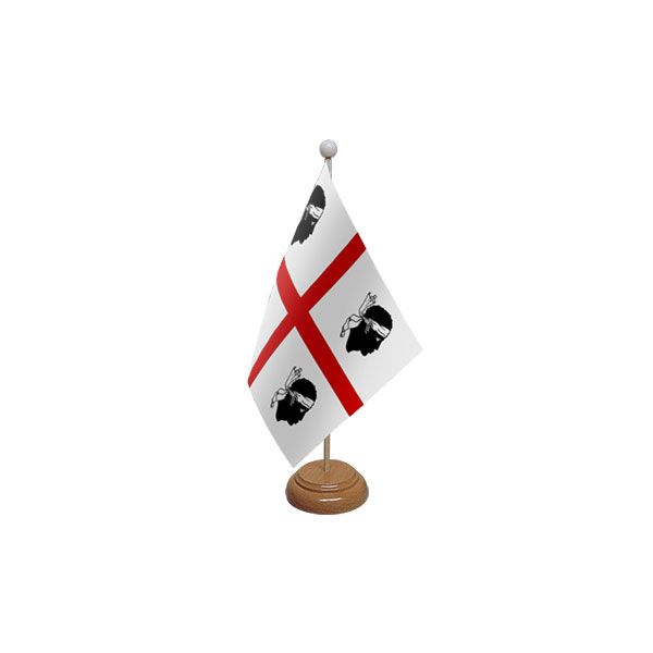 Sardinia Wooden Table Flag