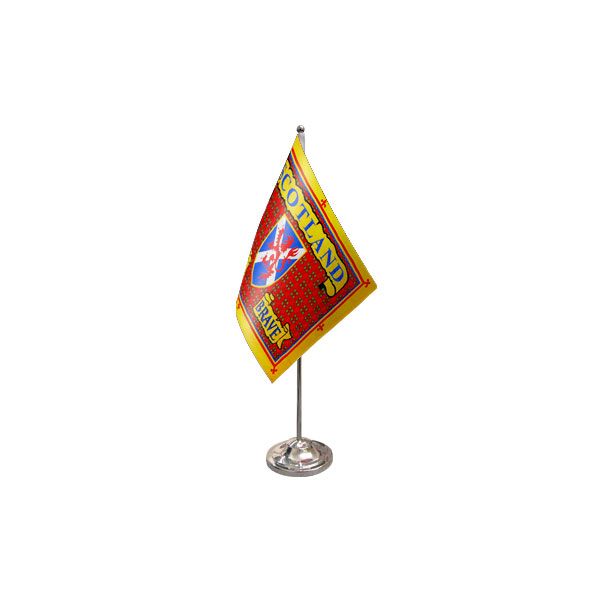 Scotland The Brave Satin Table Flag