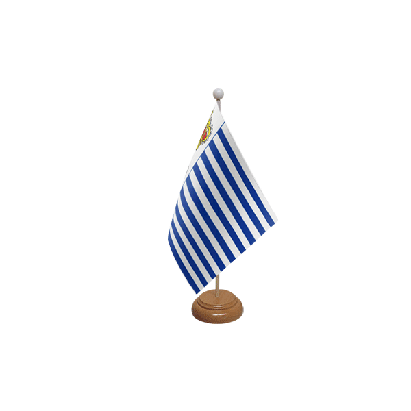 Seborga Wooden Table Flag