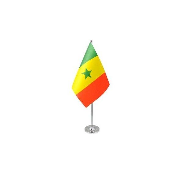 Senegal Satin Table Flag