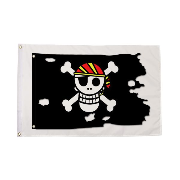 Pirate Shaped Black (A) Flag