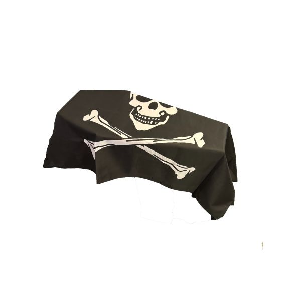 Skull and Crossbones Coffin Drape Flag