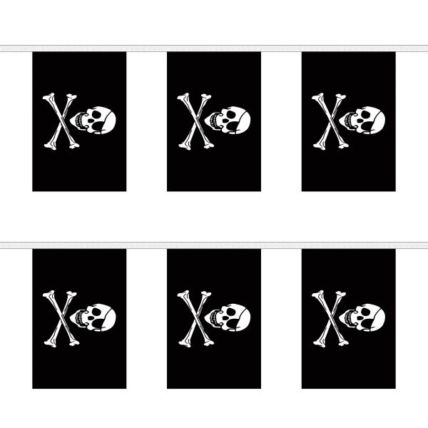 Skull and Crossbones Rectangular Bunting