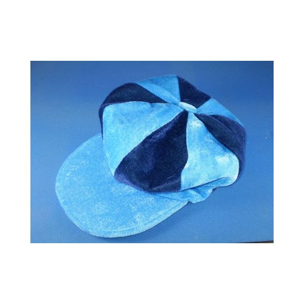 Sky Blue and Navy Flat Cap