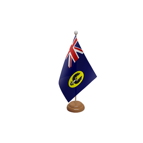 South Australia Wooden Table Flag