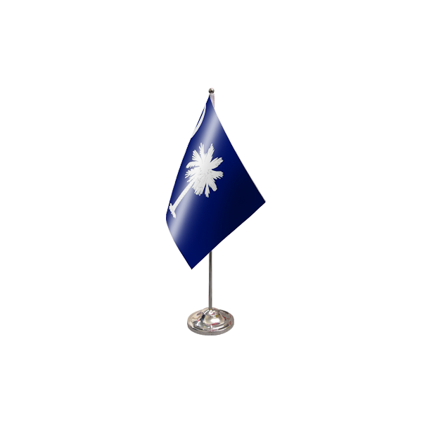 South Carolina Satin Table Flag