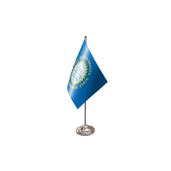 South Dakota Satin Table Flag