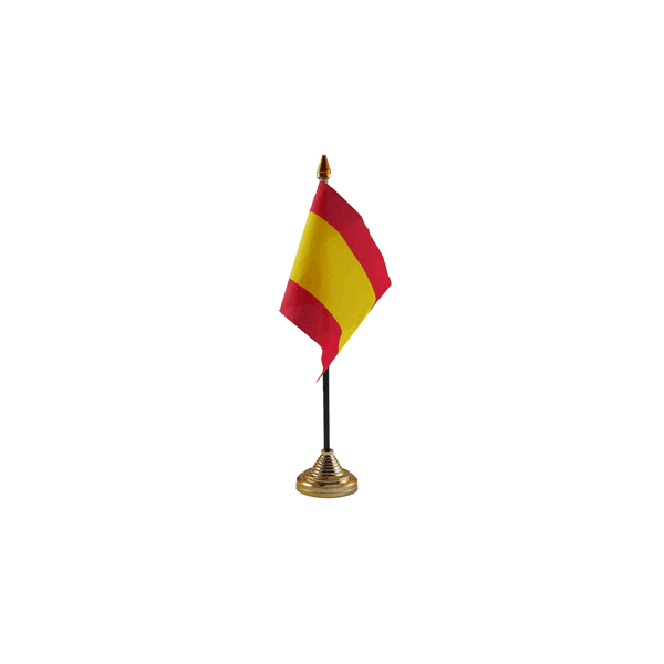 Spain No Crest Small Table Flag