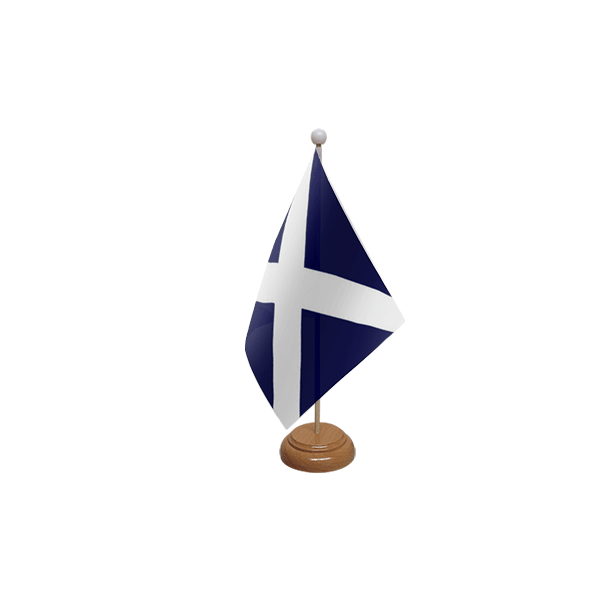 St Andrews (Navy Blue) Wooden Table Flag