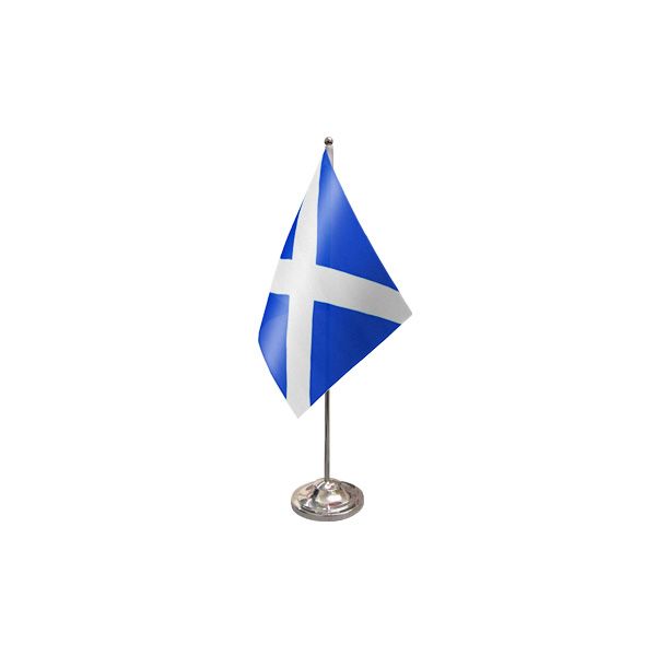 St Andrews (Light Blue) Satin Table Flag