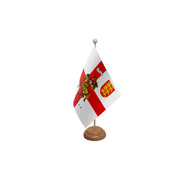 St George Charger Wooden Table Flag