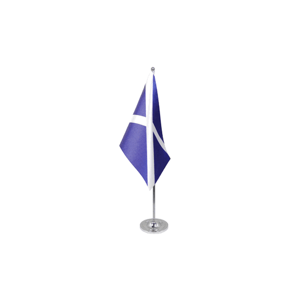 St Andrews (Navy Blue) Satin Table Flag