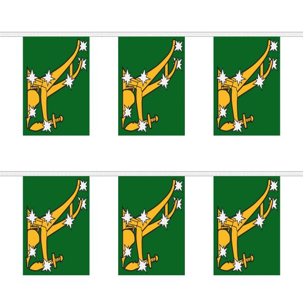 Starry Plough Green Rectangular Bunting