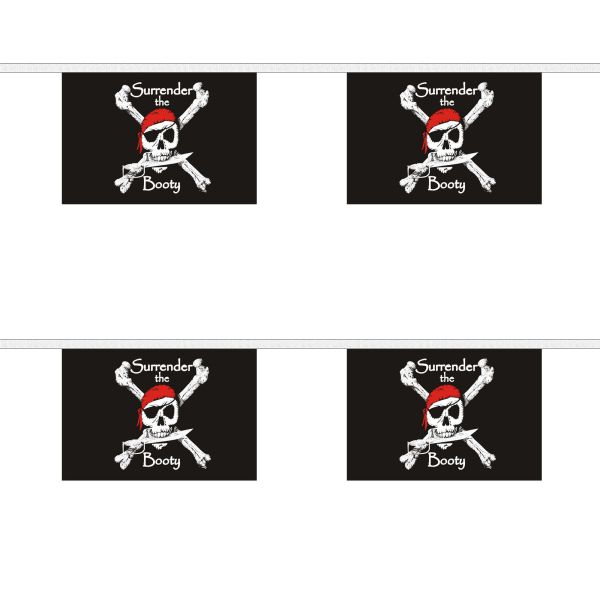 Surrender the Booty Horizontal Rectangular Bunting