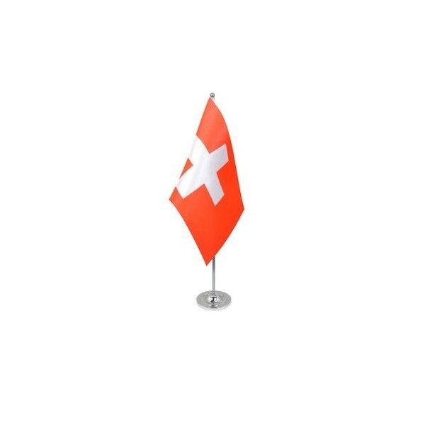 Switzerland Satin Table Flag