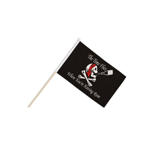 Time Flies When You Have Rum Hand Flags