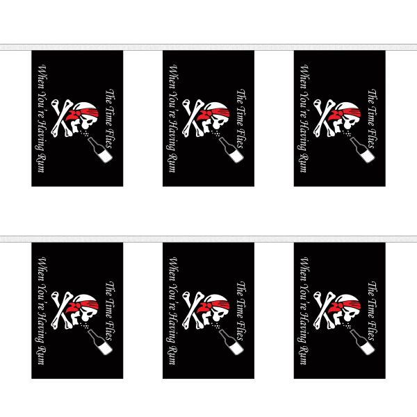 Time Flies When You Have Rum Rectangular Bunting