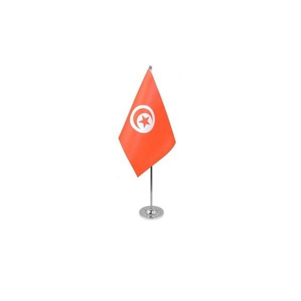 Tunisia Satin Table Flag