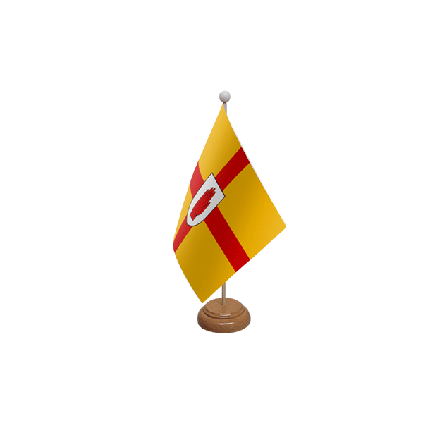 Ulster Wooden Table Flag