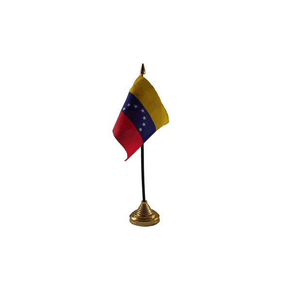 Venezuela (Crest) Small Table Flag
