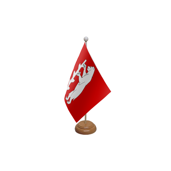 Warwickshire New Wooden Table Flag