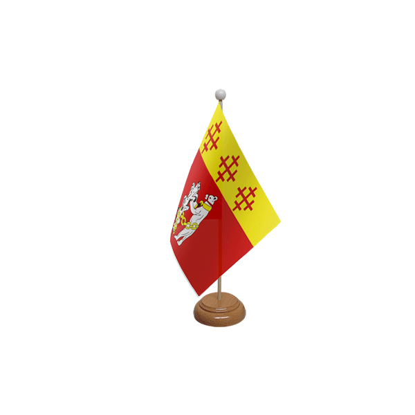 Warwickshire Old Wooden Table Flag