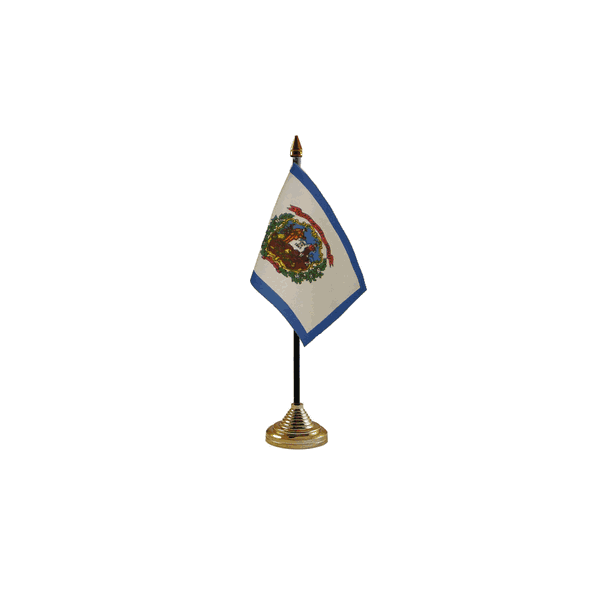 West Virginia Small Table Flag