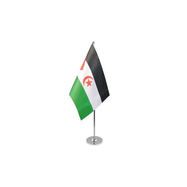 Western Sahara Satin Table Flag