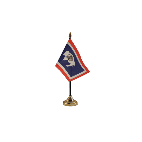 Wyoming Small Table Flag