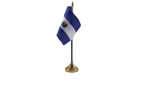 El Salvador Small Table Flag