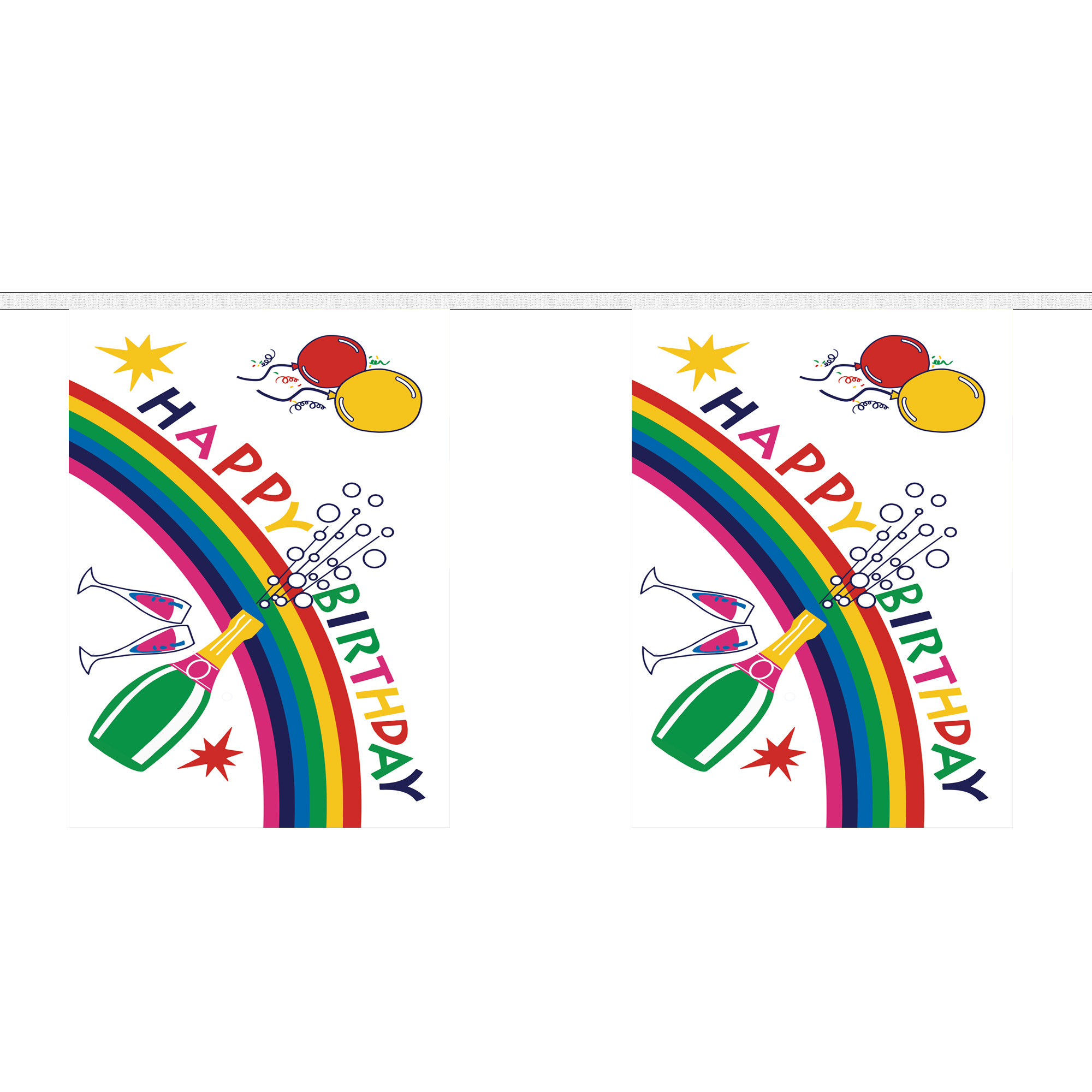 Happy Birthday Bottle Giant Bunting