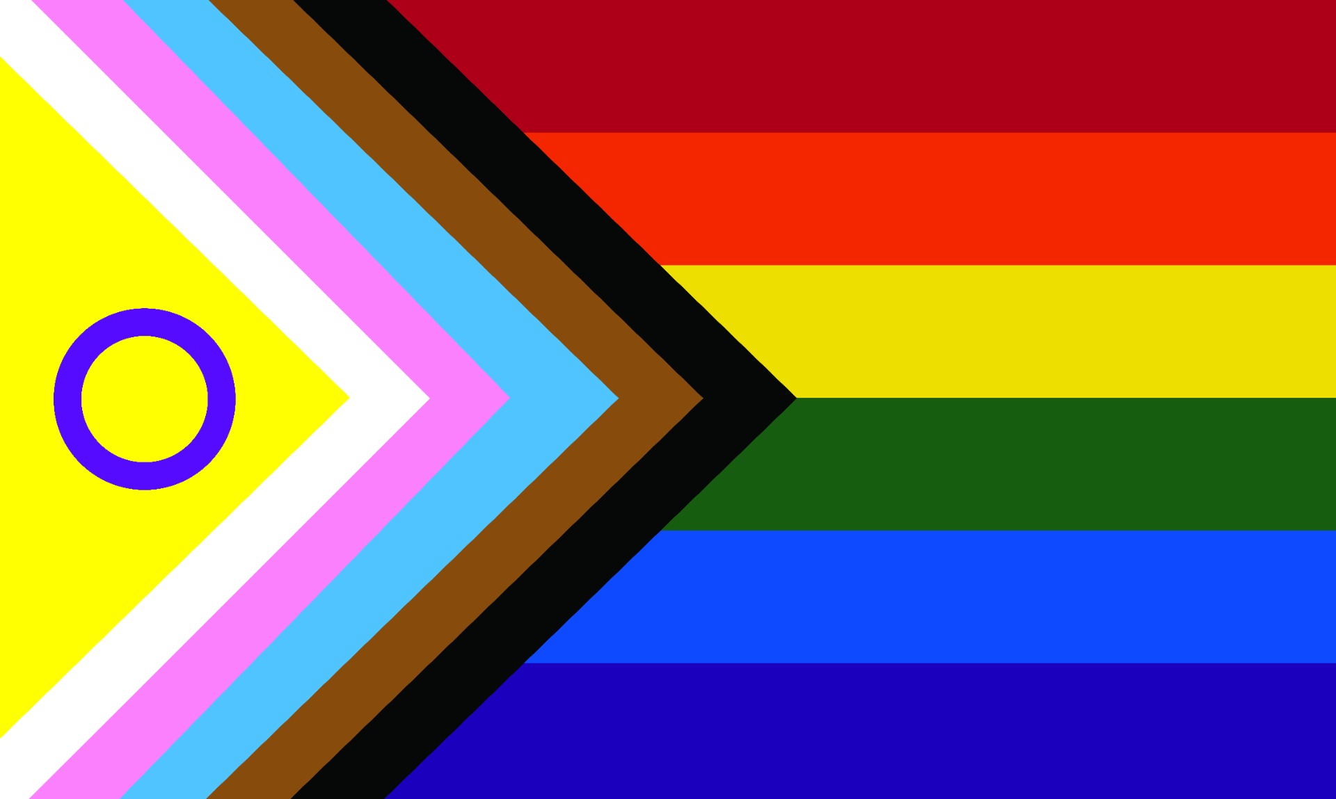 Intersex Progress Pride Coffin Drape Flag