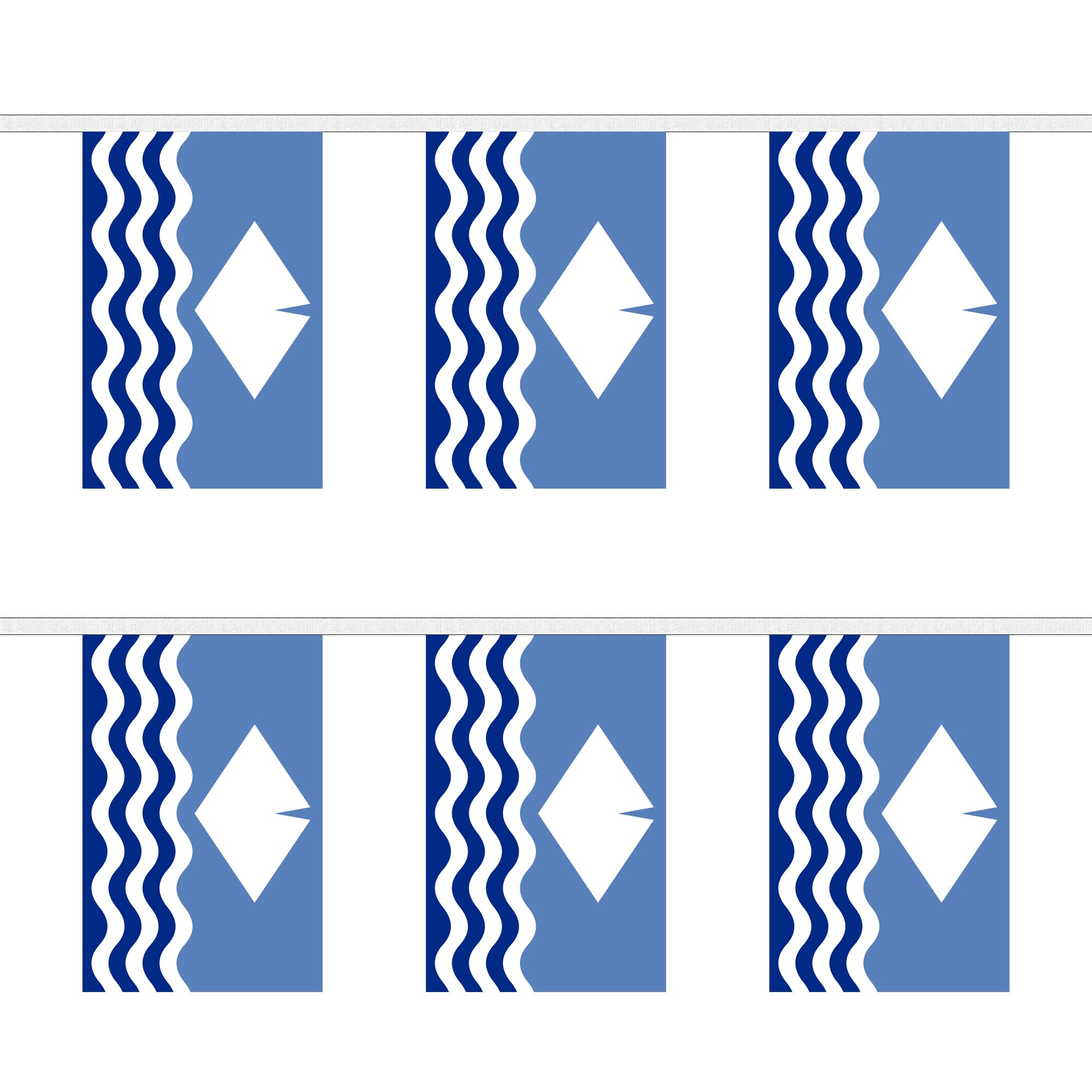 Isle of Wight New (Waves) Rectangular Bunting
